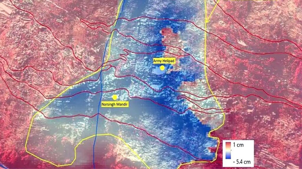 Isro satellite image joshimath(source-Google)