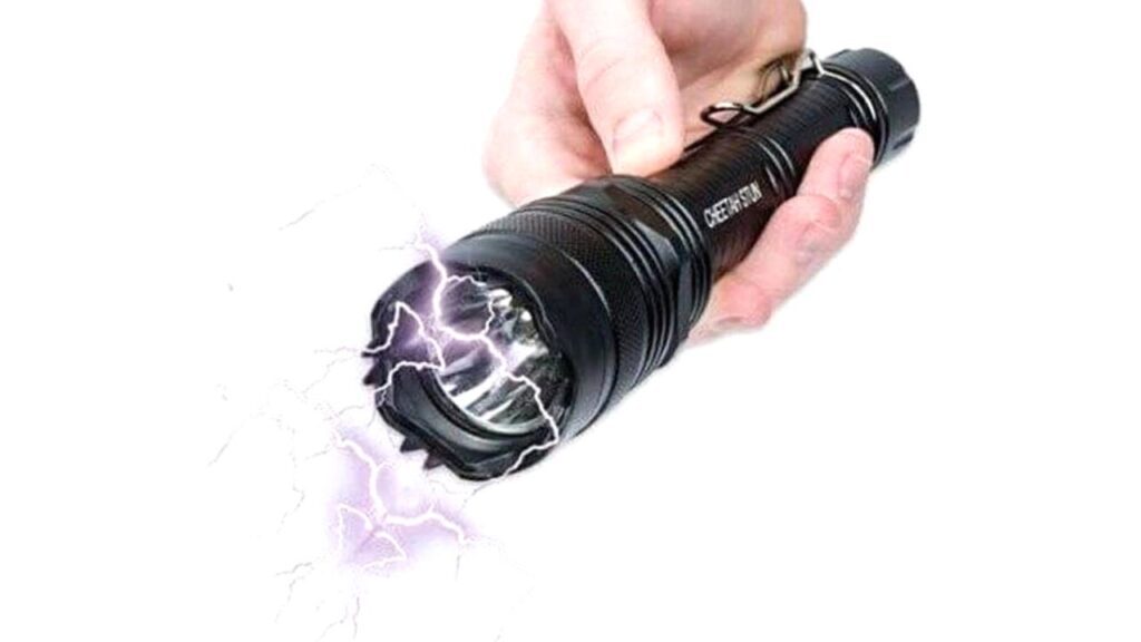 Shock effect safety torch