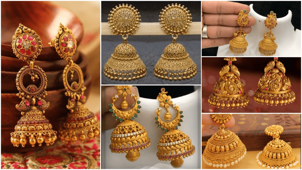 Gold Jhumka Designs