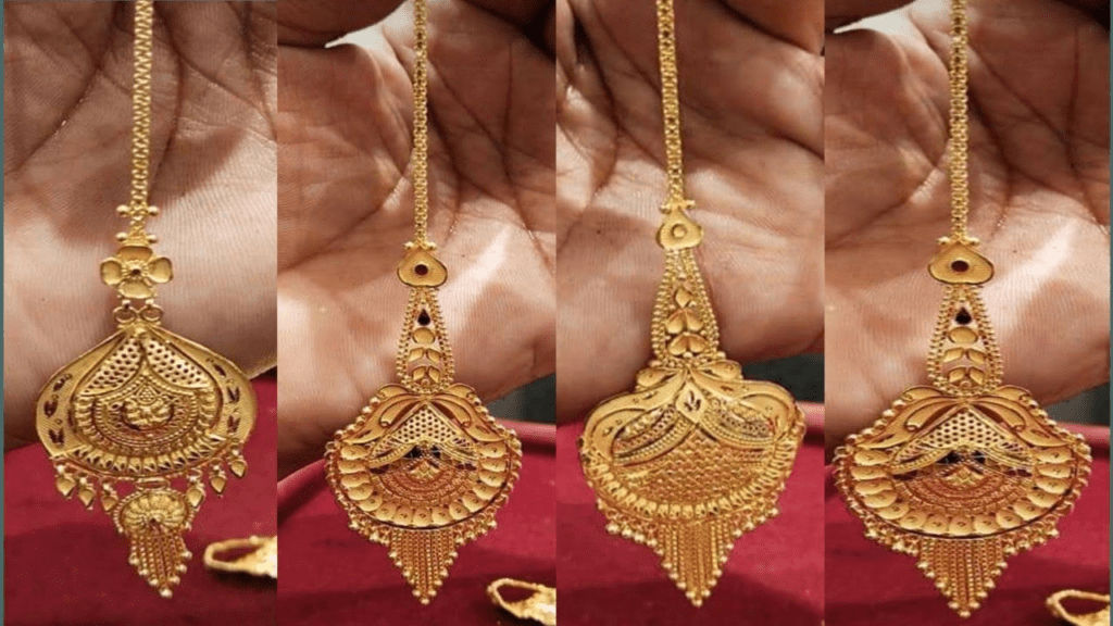 Gold Maang Tika Designs