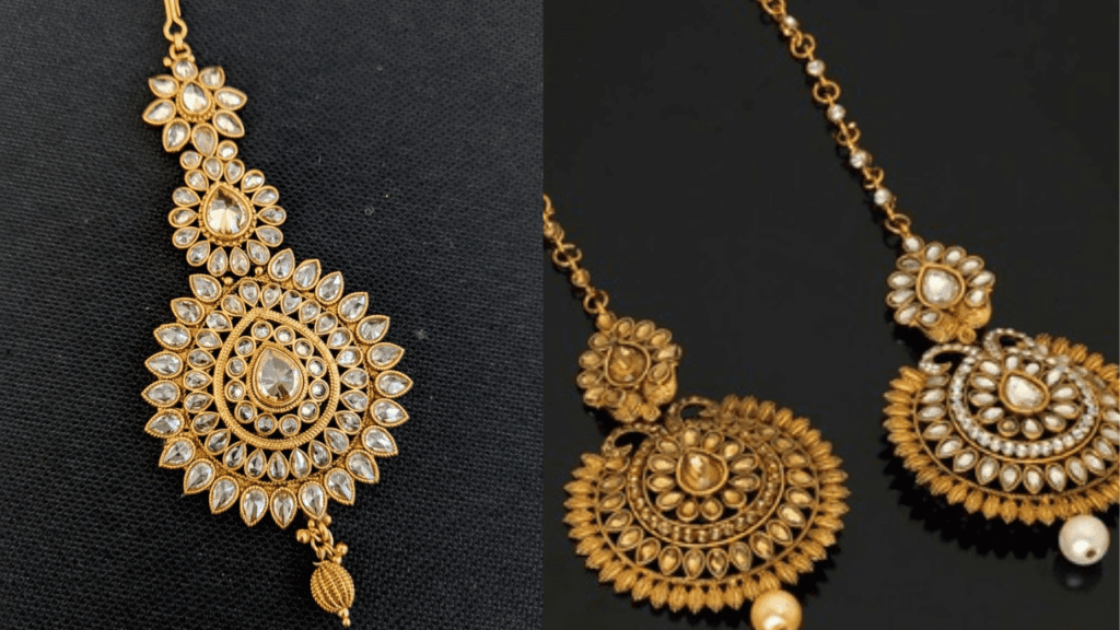 Gold Maang Tika Designs