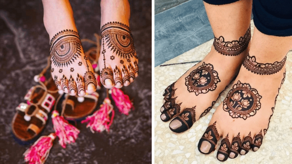 Mehndi design for Legs