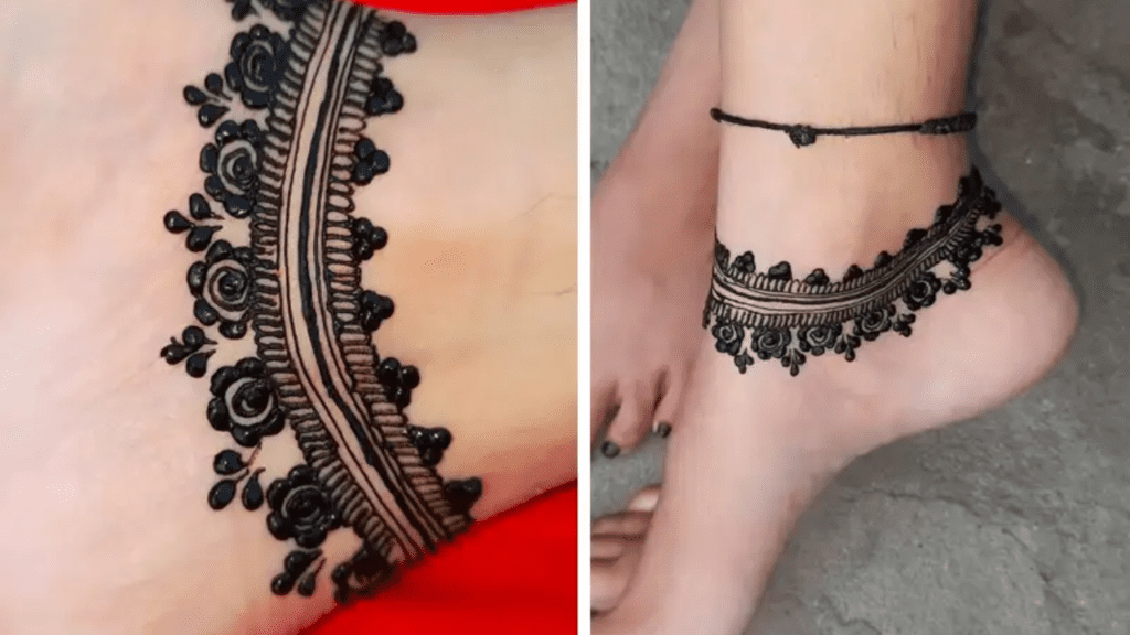 Mehndi design for Legs