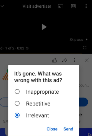 youtube ad Stop Trics