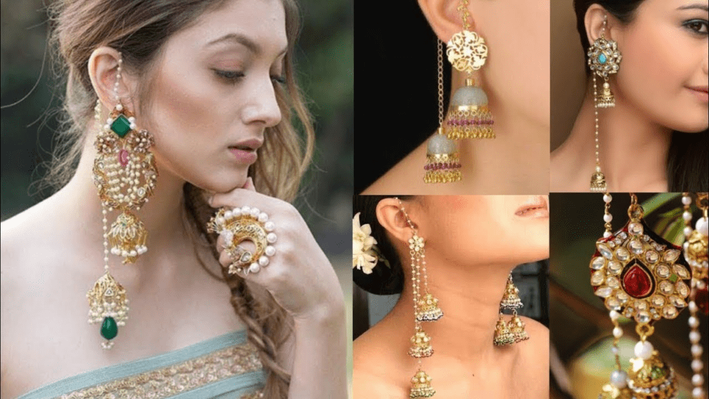 Gold Chain Earring Designs