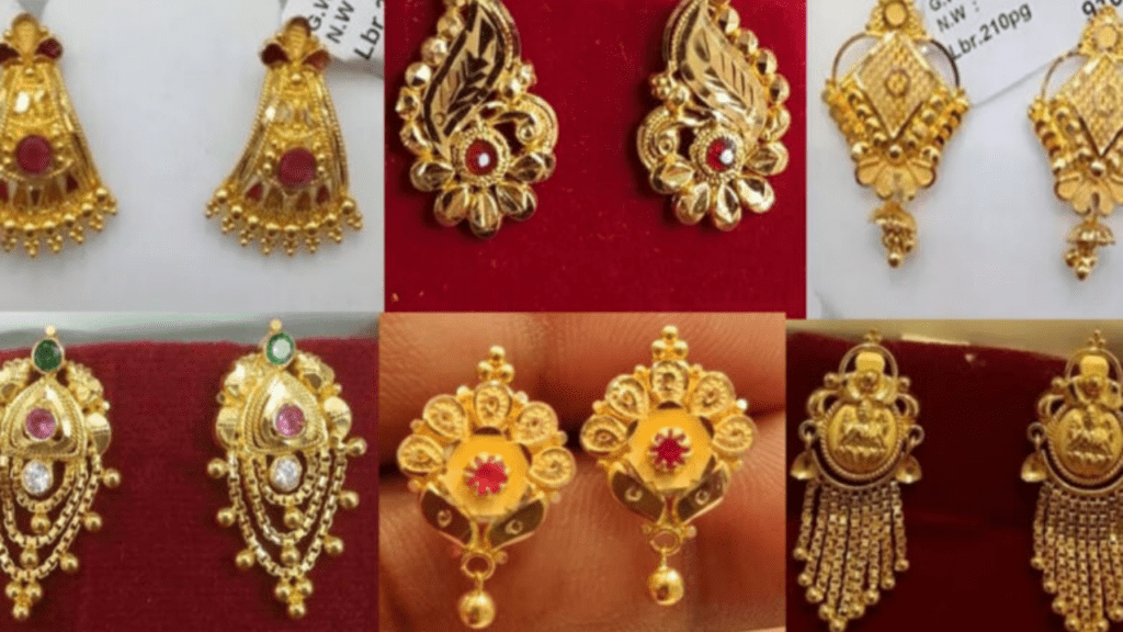 Gold Earrings Design