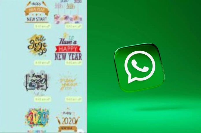 WhatsApp Happy New year stickers