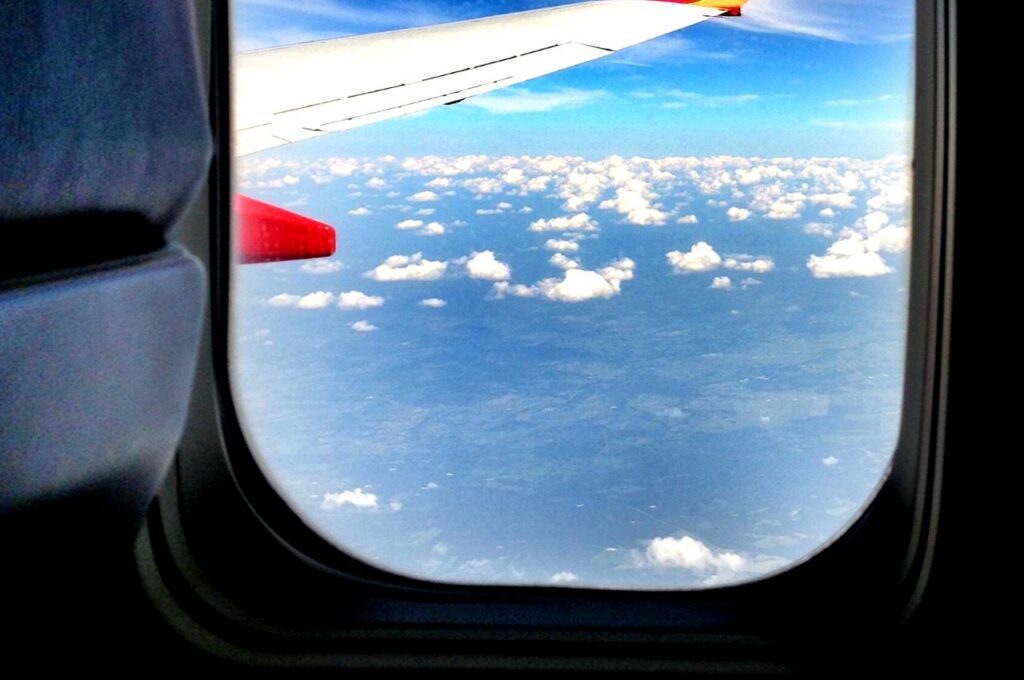 Airplane window seat
