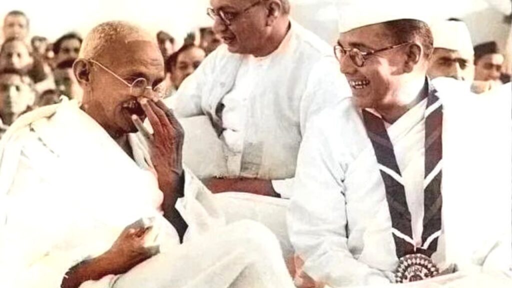 Subhash Chandra Bose and Mahatma gandhi