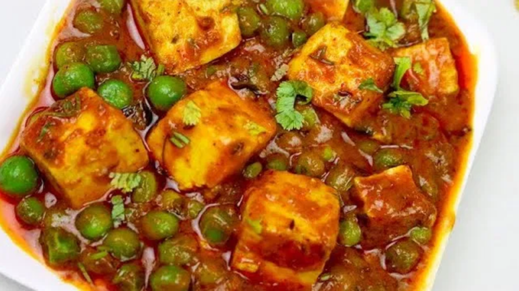 Dhaba style Matar Paneer