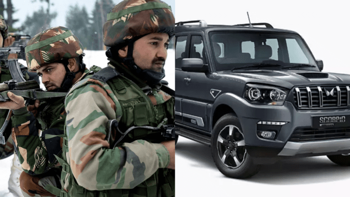 Mahindra Scorpio Indian Army(Source-Google)