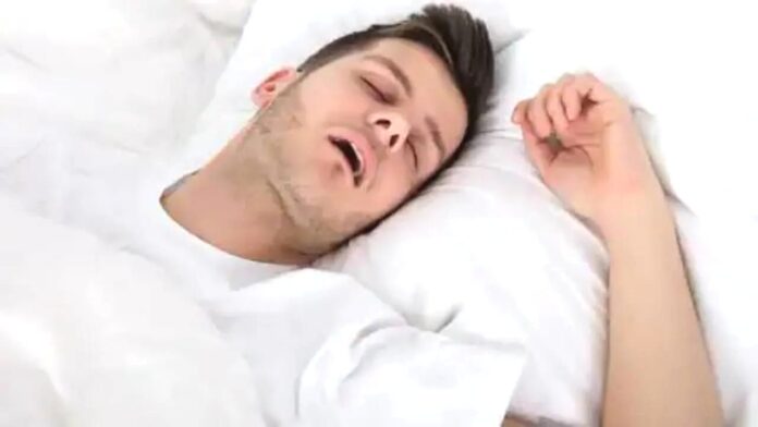 Sleeping with open mouth