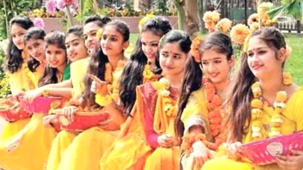 Yellow colour on Basant Panchami