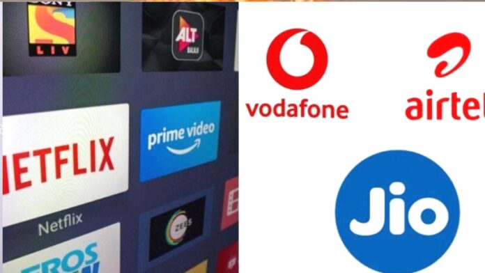Airtel, Vodafone, Jio : OTT subscriptions