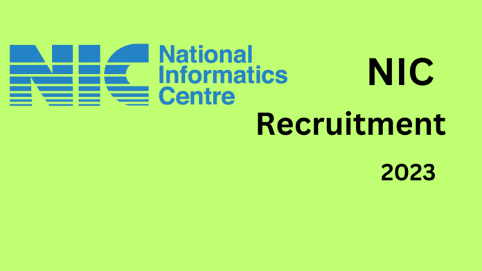 NIC Recruitment 2023