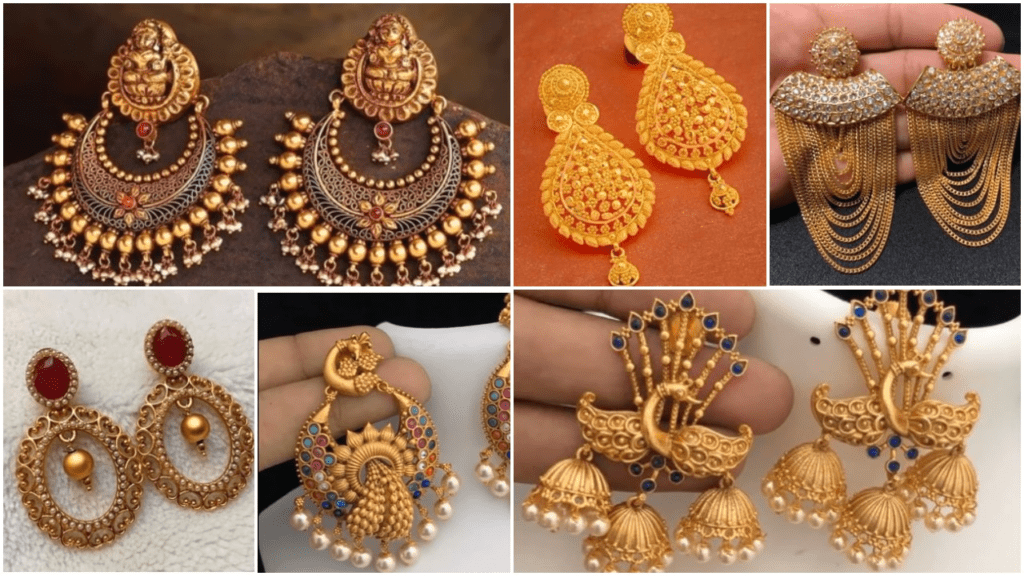 Gold Earrings Design