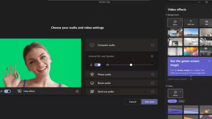 green screen feature