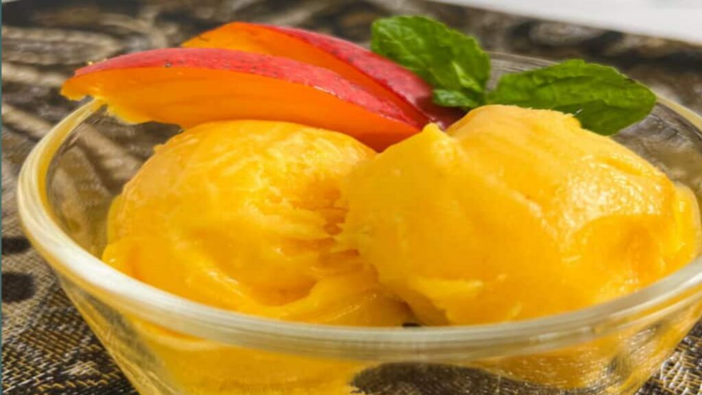 Mango sorbet