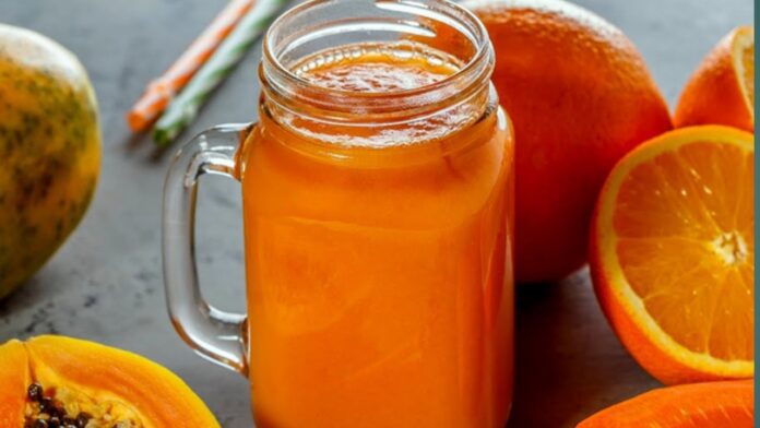 Orange Papaya smoothie