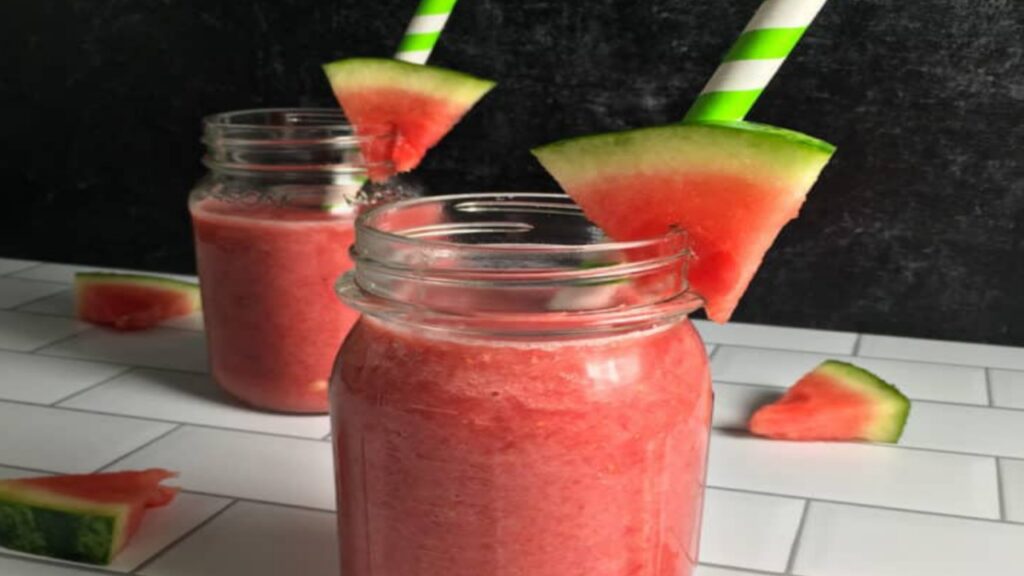 Watermelon banana smoothie