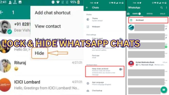 Lock & Hide WhatsApp Chats