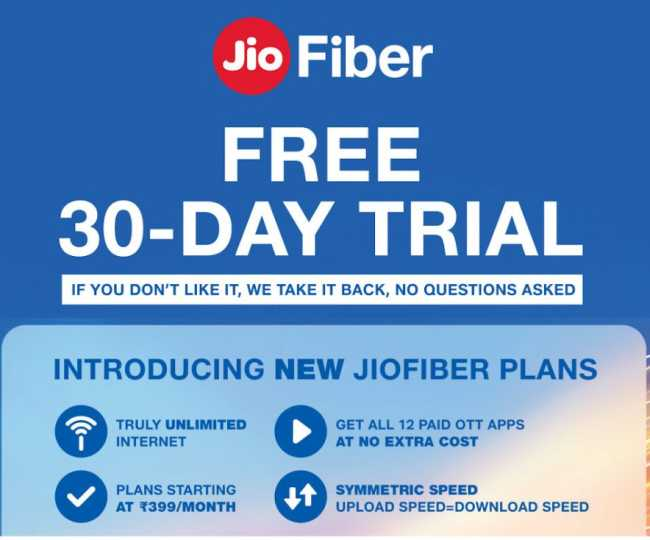 Jio Fiber free connection