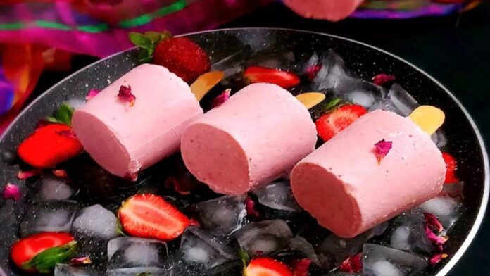 Strawberry Kulfi