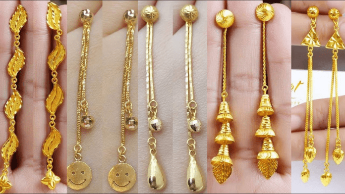 Gold Chain Earring Designs