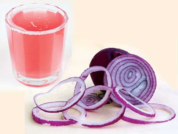 Onion juice benefits 