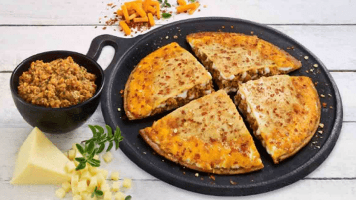 Corn Paratha Pizza