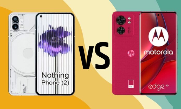 Nothing phone 2 vs moto edge 40