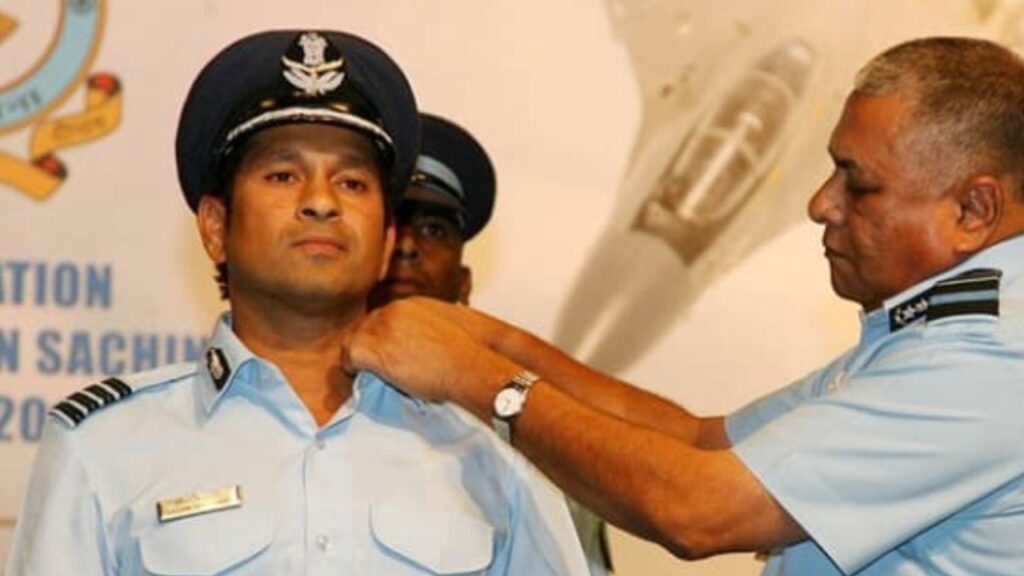 Indian Army: Sachin Tendulkar