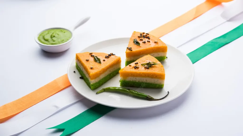 Tiranga Dhokla Recipe