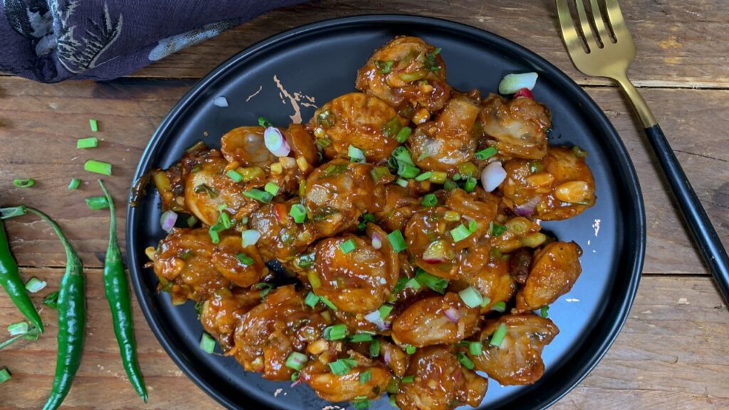 Mushroom Manchurian Recipe 