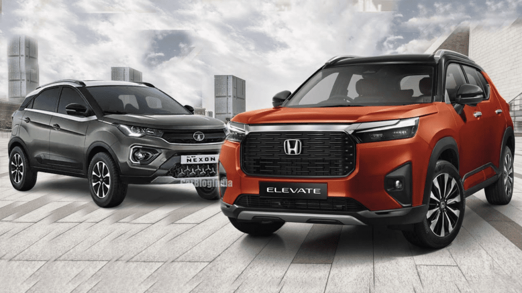 Honda Elevate Vs Tata Nexon